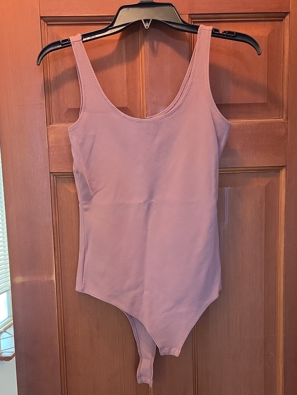 Mauve Scoop Neck Bodysuit